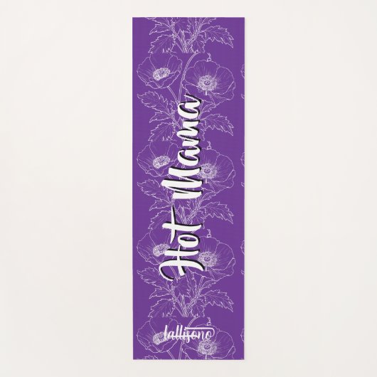 Magical purple background name Personalized Yogamat (Voorkant)