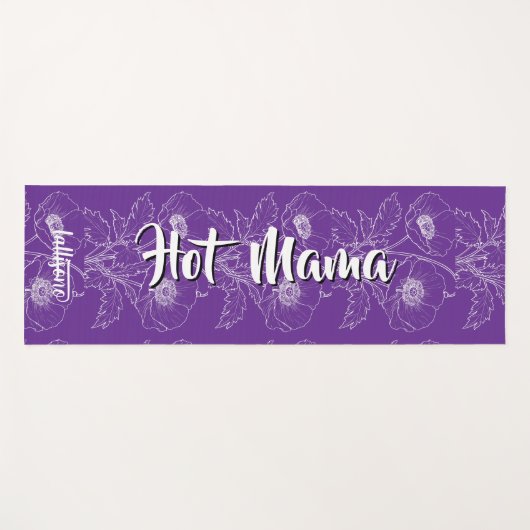 Magical purple background name Personalized  Yogamat (Voorkant (horizontaal))