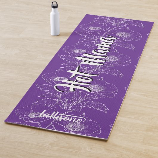 Magical purple background name Personalized  Yogamat (In situ)