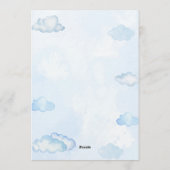 Magical Rainbow Birthday Invitation Kaart (Achterkant)