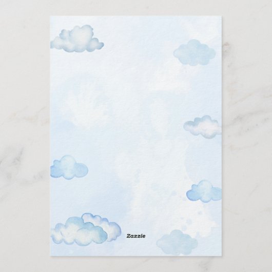 Magical Rainbow Birthday Invitation Kaart (Achterkant)