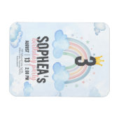 Magical Rainbow Birthday Invitation Magneet (Horizontaal)