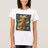 Magical Rainbow Gingerbread Cookie Christmas T-shirt (Voorkant)