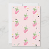 Magical Rainbow Strawberry Stars Birthday  Kaart (Achterkant)