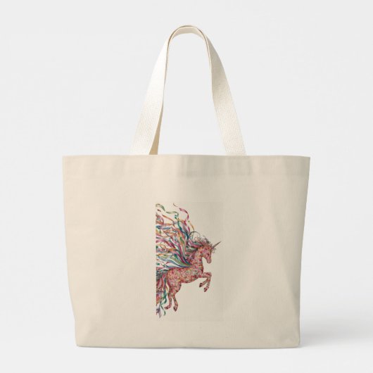 Magical Rainbow Unicorn – Artistic Canvas tas (Achterkant)
