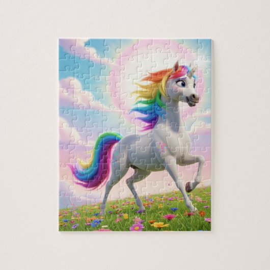 Magical Rainbow Unicorn Legpuzzel (Verticaal)