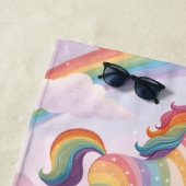 Magical Rainbow Unicorn name Personalized  Strandlaken (In situ)