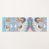 Magical Rainbow Unicorn name Personalized Yogamat (Voorkant (horizontaal))