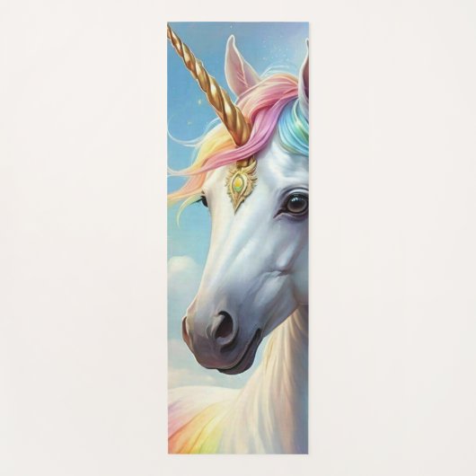 Magical Rainbow Unicorn Personalized Yogamat (Voorkant)