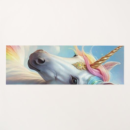 Magical Rainbow Unicorn  Personalized  Yogamat (Voorkant (horizontaal))