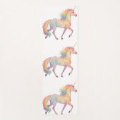 Magical Rainbow Unicorn  Personalized  Yogamat (Voorkant)