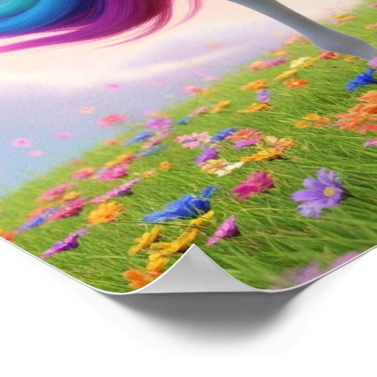 Magical Rainbow Unicorn Poster (Hoek)