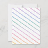 Magical Rainbow Unicorn Thank You Card Bedankkaart (Achterkant)