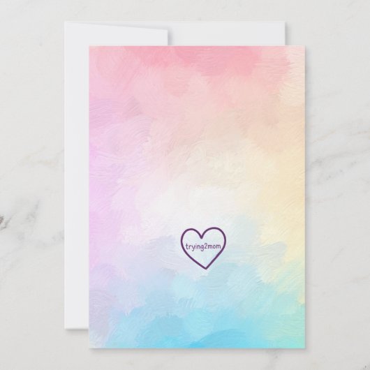 Magical Rainbow Watercolor Fantasy Castle Birthday Kaart (Achterkant)