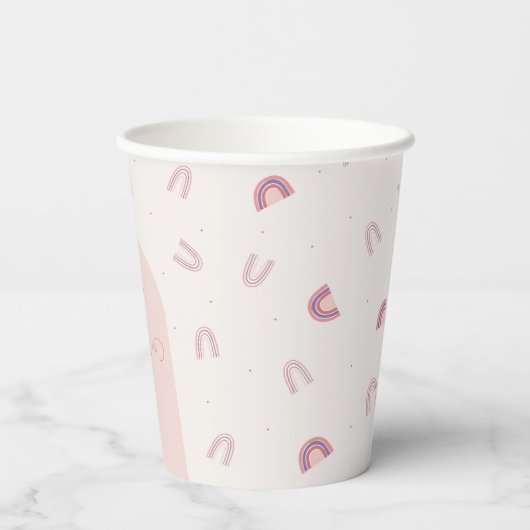 Magical Rainbows Star Verjaardagsfeest Papieren Bekers (Achterkant)
