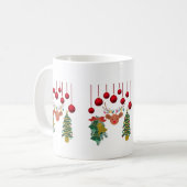 Magical Reindeer Bells and Christmas Tree Design  Koffiemok (Voorkant links)
