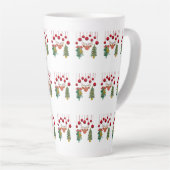 Magical Reindeer Bells and Christmas Tree Design Latte Mok (Rechterhoek)