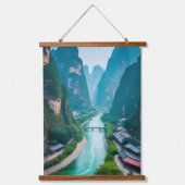 Magical River Valley - Karst Mountain Serernity Hangend Wandkleed (Voorkant)