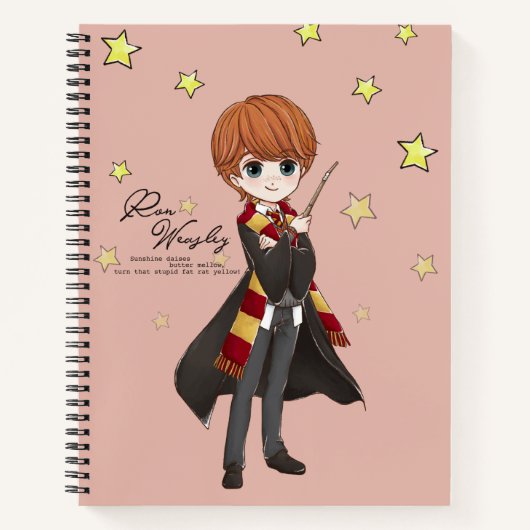 Magical Ron Weasley Waterverf Notitieboek (Voorkant)