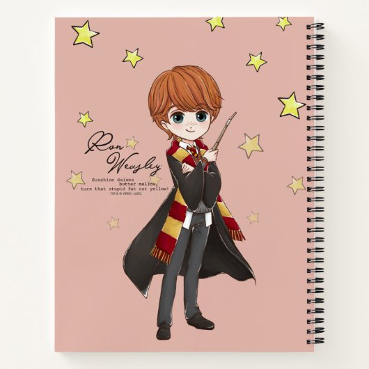 Magical Ron Weasley Waterverf Notitieboek (Achterkant)
