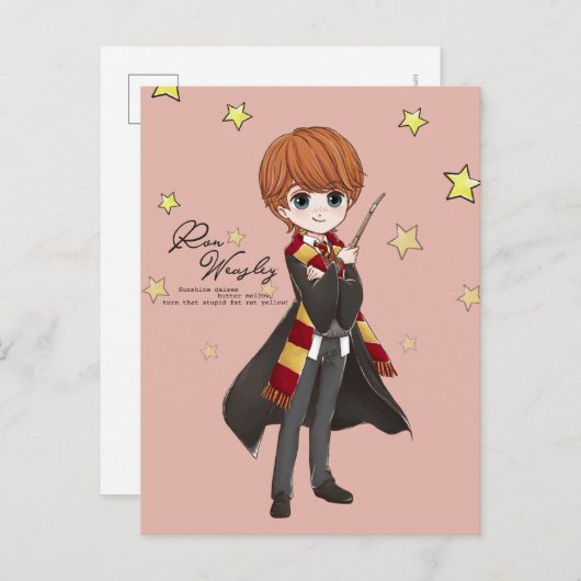 Magical Ron Weasley Waterverf Uitnodiging Briefkaart (Voorkant / Achterkant)