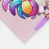 Magical Rooster Baby Girl Fleece Blanket (Hoek)