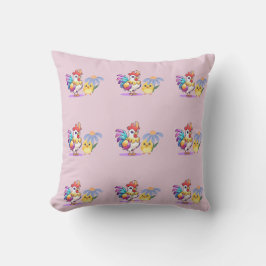 Magical Rooster Outdoor Throw Pillow Buitenkussen
