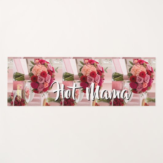 Magical rose background name Personalized Yogamat (Voorkant (horizontaal))