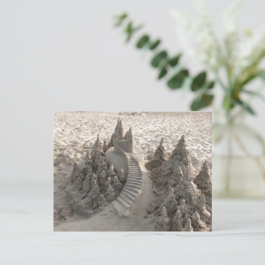 Magical Sand Castle Briefkaart (Staand voorkant)