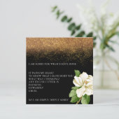 Magical Sand Floral Het spijt me dat ik Kaart ben  (Staand voorkant)