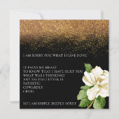 Magical Sand Floral Het spijt me dat ik Kaart ben  (Voorkant)