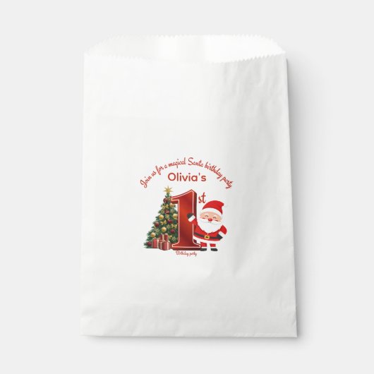 Magical Santa Birthday Design for Kids Bedankzakje (Voorkant)