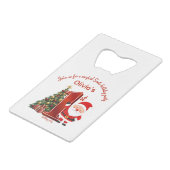 Magical Santa Birthday Design for Kids Creditkaart Flessenopener (Voorkant Gekanteld)