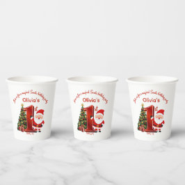 Magical Santa Birthday Design for Kids Papieren Bekers
