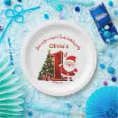 Magical Santa Birthday Design for Kids Papieren Bordje (Feest)