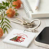 Magical Santa Birthday Design for Kids Sleutelhanger (Voorkant Rechts)