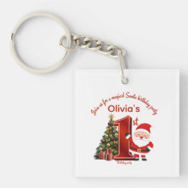 Magical Santa Birthday Design for Kids Sleutelhanger