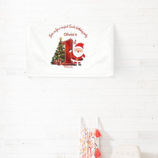 Magical Santa Birthday Design for Kids Spandoek (Insitu)