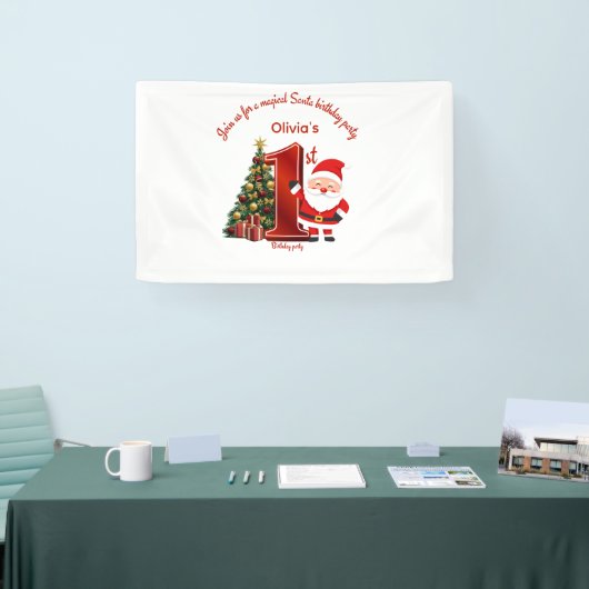 Magical Santa Birthday Design for Kids Spandoek (Beurs)