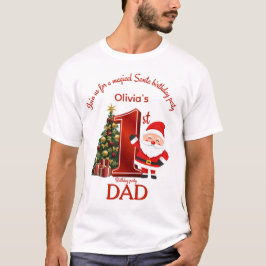 Magical Santa Birthday Design for Kids T-shirt