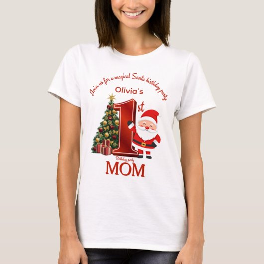 Magical Santa Birthday Design for Kids T-shirt (Voorkant)