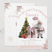 Magical Santa Birthday Invitation – 11th Birthday Bedankkaart (Voorkant / Achterkant)