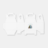 Magical Santa Birthday Invitation – 1st Birthday Bedankdoosjes (Uitgevouwen)