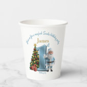 Magical Santa Birthday Invitation – 1st Birthday Papieren Bekers (Voorkant)