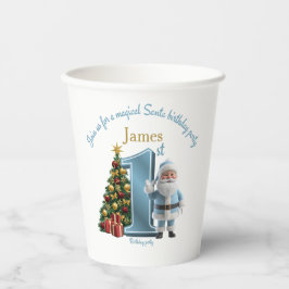 Magical Santa Birthday Invitation – 1st Birthday Papieren Bekers