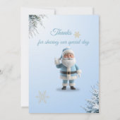 Magical Santa Birthday Invitation – 3rd Birthday Bedankkaart (Achterkant)
