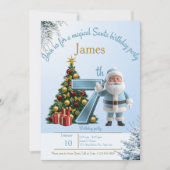 Magical Santa Birthday Invitation – 7th Birthday Bedankkaart (Voorkant)