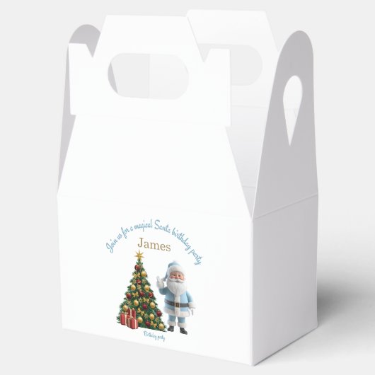 Magical Santa Birthday Invitation Bedankdoosjes (Geopend)