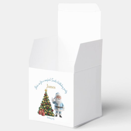 Magical Santa Birthday Invitation  Bedankdoosjes (Geopend)