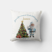 Magical Santa Birthday Invitation  Kussen (Voorkant)